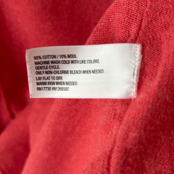 Mossimo Coral Cotton & Wool V-Neck Sweater - Picture 15 of 16